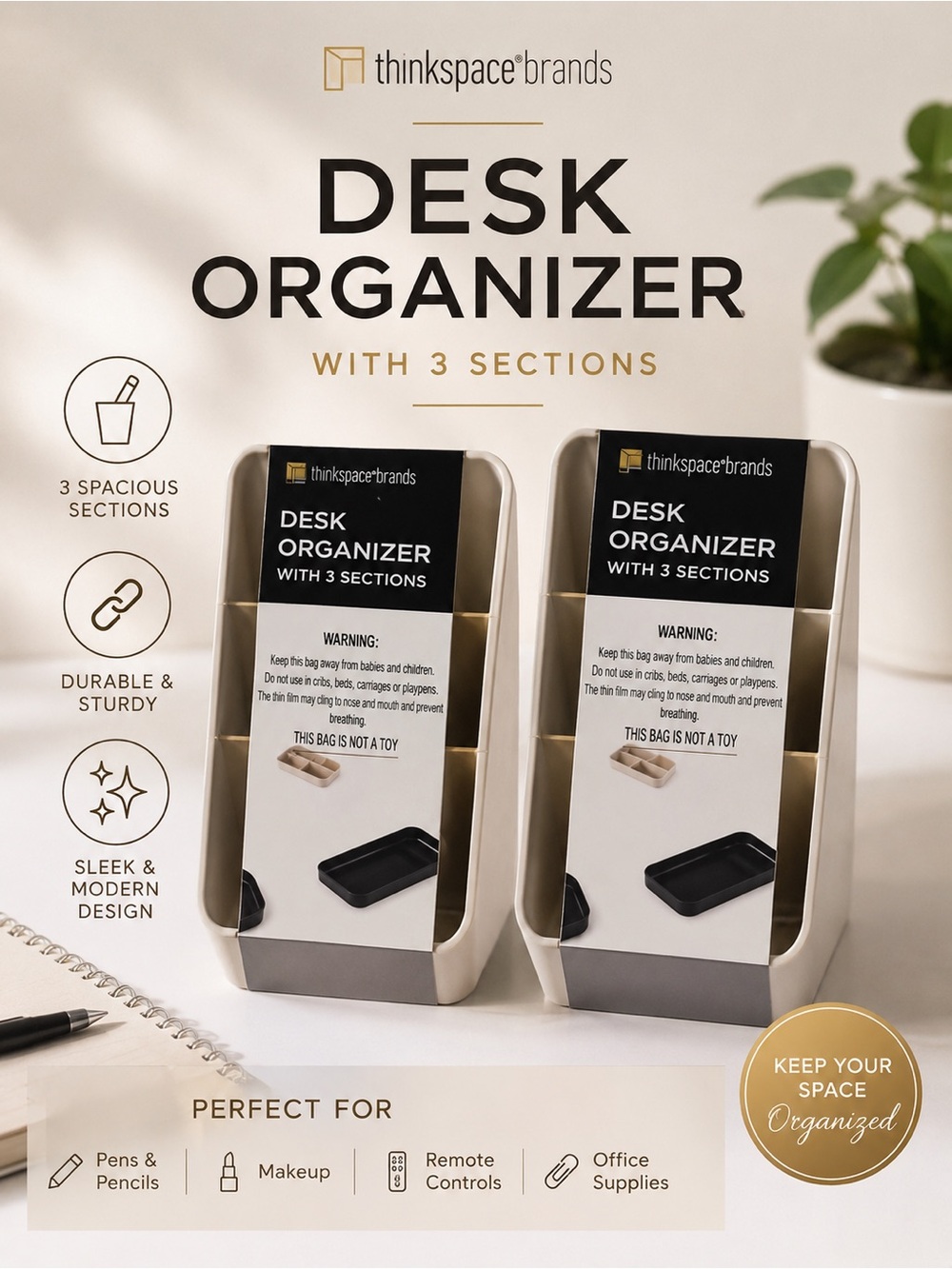 ✨ NEW Desk Organizer Set – 2 Pack ✨ ThinkSpace